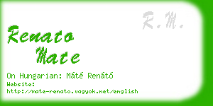 renato mate business card