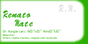 renato mate business card